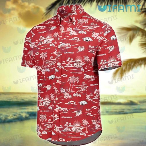 Razorbacks Hawaiian Shirt Tropical Island Arkansas Razorbacks Gift