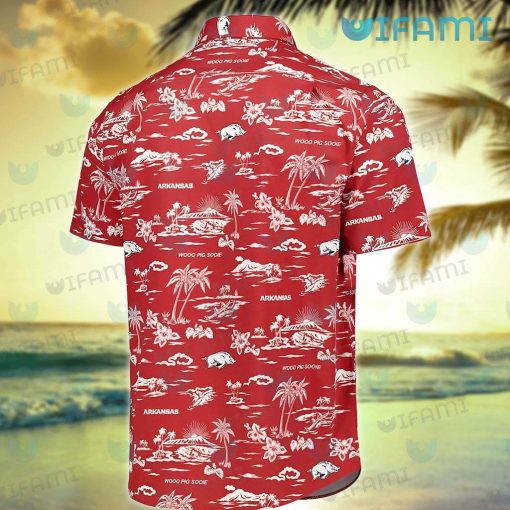 Razorbacks Hawaiian Shirt Tropical Island Arkansas Razorbacks Gift