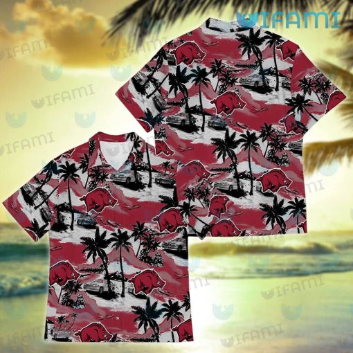 Razorbacks Hawaiian Shirt Volcano Island Arkansas Razorbacks Gift