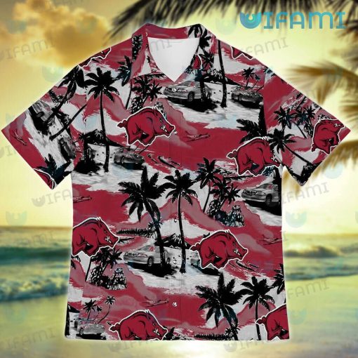 Razorbacks Hawaiian Shirt Volcano Island Arkansas Razorbacks Gift