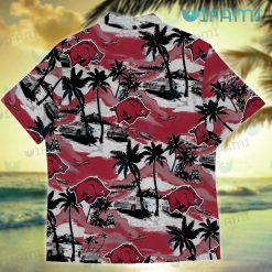 Razorbacks Hawaiian Shirt Volcano Island Arkansas Razorbacks Present Back