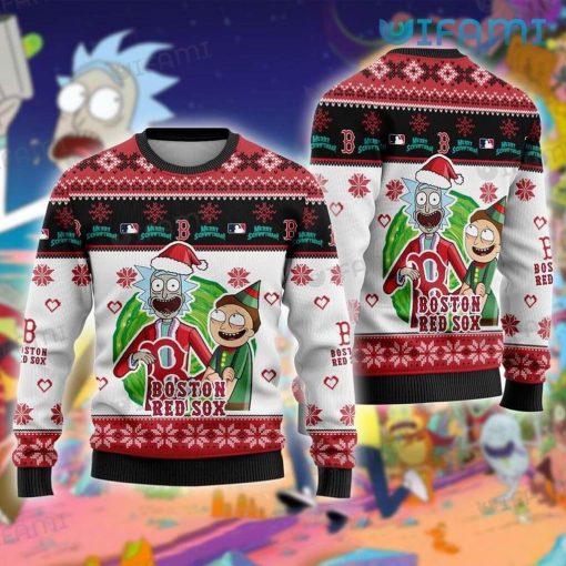 Red Sox Christmas Sweater Rick Morty Boston Red Sox Gift