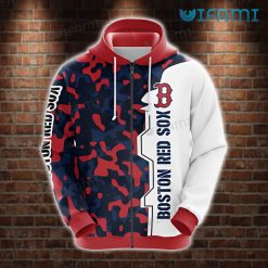 Red Sox Hoodie 3D Red Blue Black Camo Boston Red Sox Gift