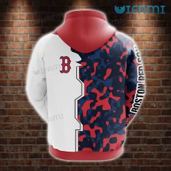 Red Sox Hoodie 3D Red Blue Black Camo Boston Red Sox Present