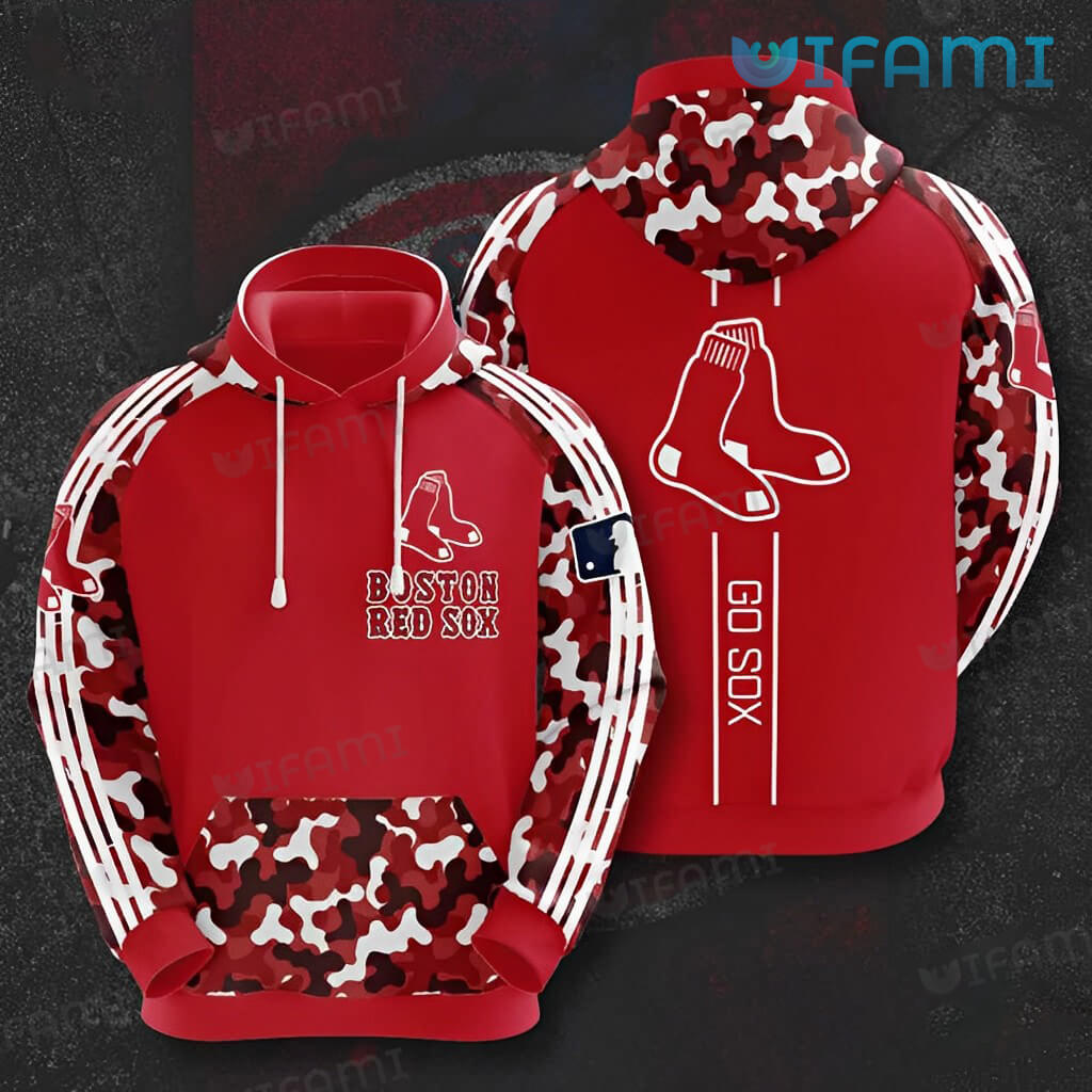Red Sox Hoodie 3D Red Blue Black Camo Boston Red Sox Gift - Personalized  Gifts: Family, Sports, Occasions, Trending