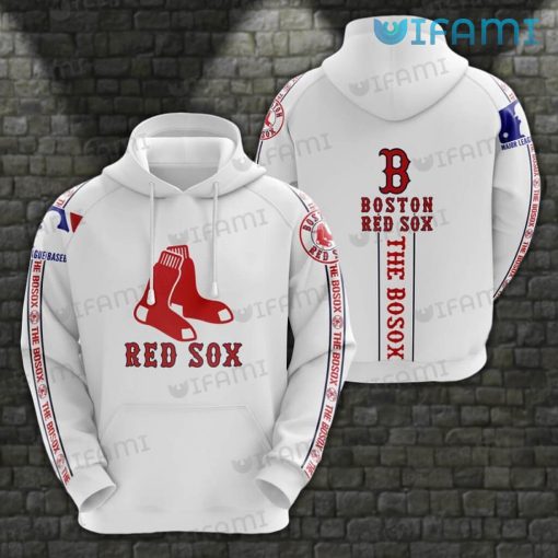 Red Sox Hoodie 3D White The Bosox Boston Red Sox Gift