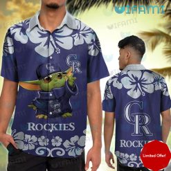 Colorado Rockies Hawaiian Shirt Baby Yoda Rockies Gift
