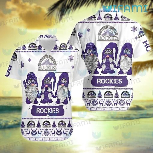 Rockies Hawaiian Shirt Christmas Gnomes Colorado Rockies Gift