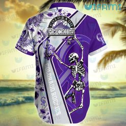 Rockies Hawaiian Shirt Skeleton Dancing Colorado Rockies Gift
