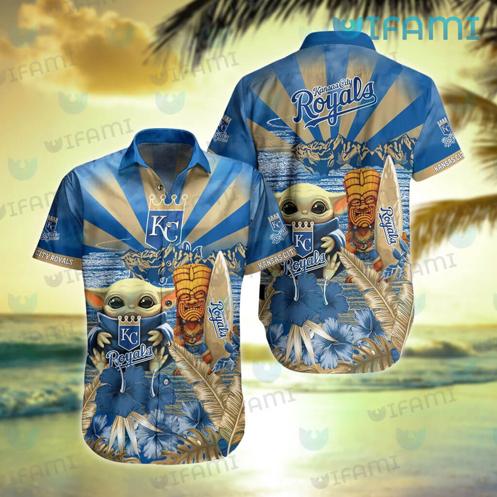 Royals Hawaiian Shirt Baby Yoda Tiki Mask Kansas City Royals Gift -  Personalized Gifts: Family, Sports, Occasions, Trending