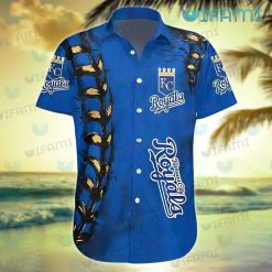 Royals Hawaiian Shirt Baseball Stitches Logo Kansas City Royals Gift