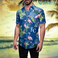 Royals Hawaiian Shirt Flamingo Banana Leaf Kansas City Royals Gift