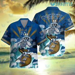 Royals Hawaiian Shirt Grateful Dead Skeleton Surfing Kansas City Royals Gift