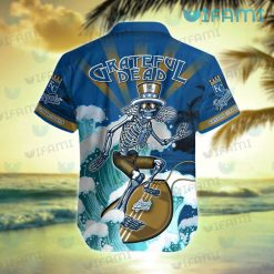 Royals Hawaiian Shirt Grateful Dead Skeleton Surfing Kansas City Royals Present Back