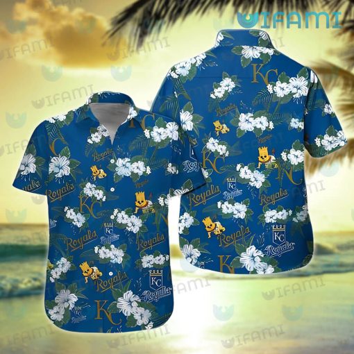 Royals Hawaiian Shirt Hibiscus Pattern Kansas City Royals Gift