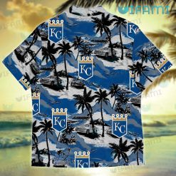 Royals Hawaiian Shirt Island Pattern Kansas City Royals Present Back