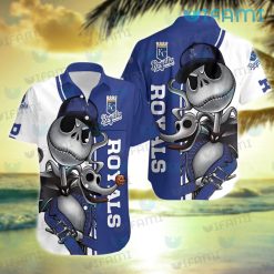 Royals Hawaiian Shirt Jack Skellington Zero Kansas City Royals Gift