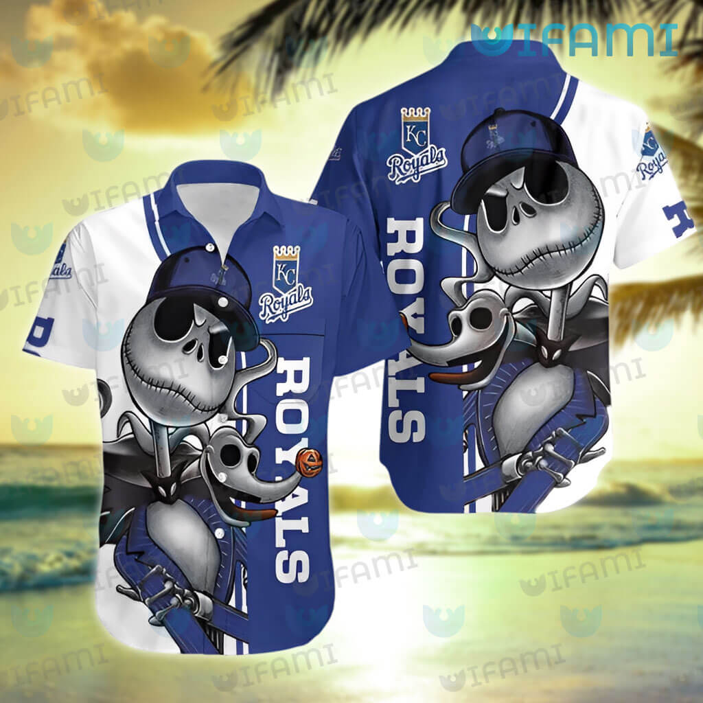 Royals Hawaiian Shirt Jack Skellington Zero Kansas City Royals Gift -  Personalized Gifts: Family, Sports, Occasions, Trending