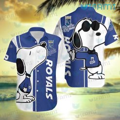 Royals Hawaiian Shirt Snoopy Kiss Logo Kansas City Royals Gift