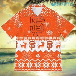SF Giants Hawaiian Shirt Christmas Pattern San Francisco Giants Present