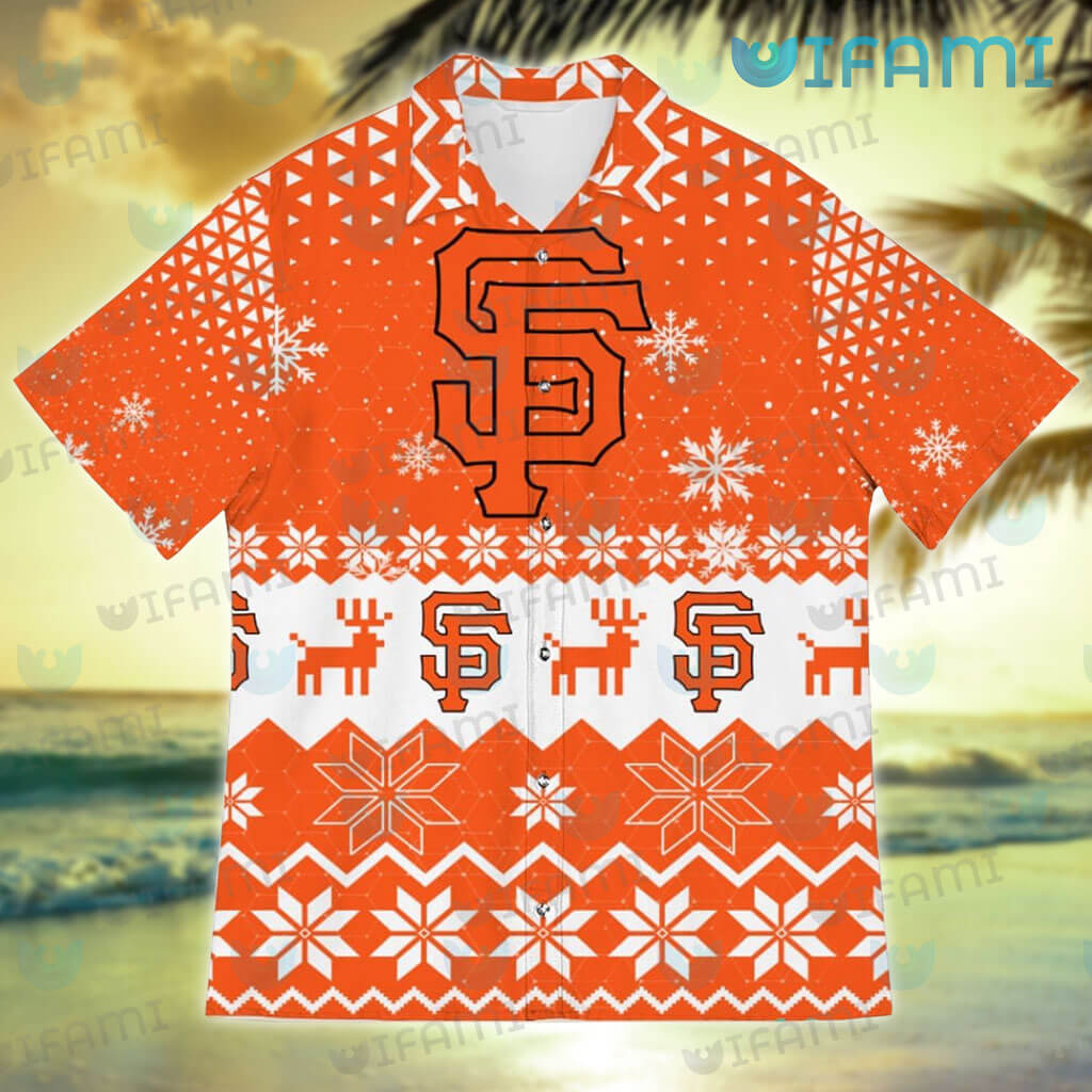 SF Giants Hawaiian Shirt Snoopy Dabbing Snowflake San Francisco Giants Gift  - Personalized Gifts: Family, Sports, Occasions, Trending