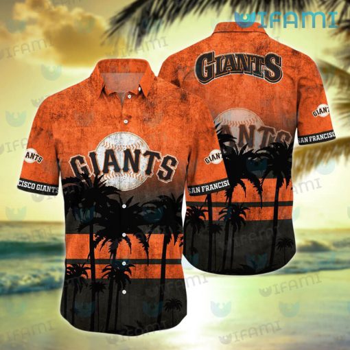 SF Giants Hawaiian Shirt Coconut Tree San Francisco Giants Gift