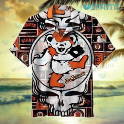 SF Giants Hawaiian Shirt Grateful Dead Bear San Francisco Giants Gift