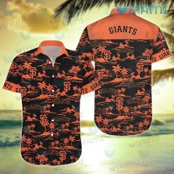 SF Giants Hawaiian Shirt Island Coconut Tree San Francisco Giants Present