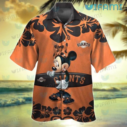 SF Giants Hawaiian Shirt Minnie Mouse Surfboard San Francisco Giants Gift