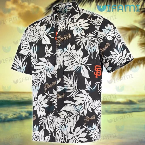 SF Giants Hawaiian Shirt Palm Leaves San Francisco Giants Gift