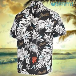 SF Giants Hawaiian Shirt Palm Leaves San Francisco Giants Present Back