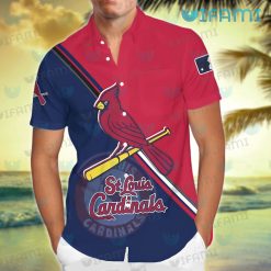 STL Cardinals Hawaiian Shirt Big Logo Pattern St Louis Cardinals Gift