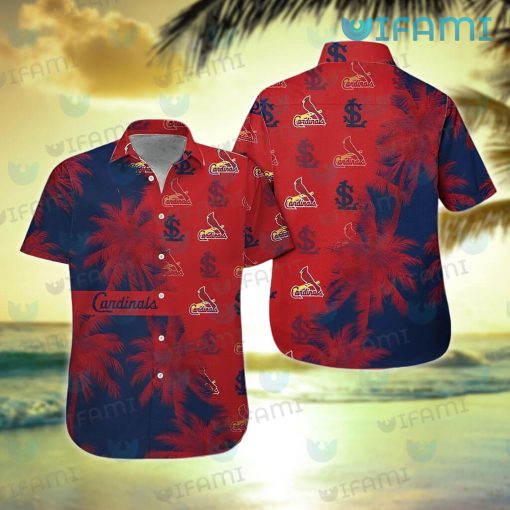 STL Cardinals Hawaiian Shirt Coconut Tree Logo St Louis Cardinals Gift