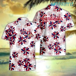 STL Cardinals Hawaiian Shirt Flower Pattern St Louis Cardinals Gift