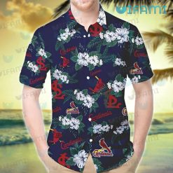 STL Cardinals Hawaiian Shirt Hibiscus Pattern St Louis Cardinals Gift