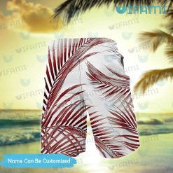 STL Cardinals Hawaiian Shirt Palm Leaves Stripe Pattern Custom St Louis Cardinals Gift