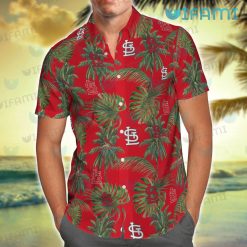 STL Cardinals Hawaiian Shirt Tropical Palm Tree St Louis Cardinals Gift