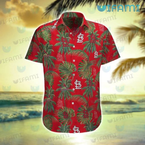 STL Cardinals Hawaiian Shirt Tropical Palm Tree St Louis Cardinals Gift