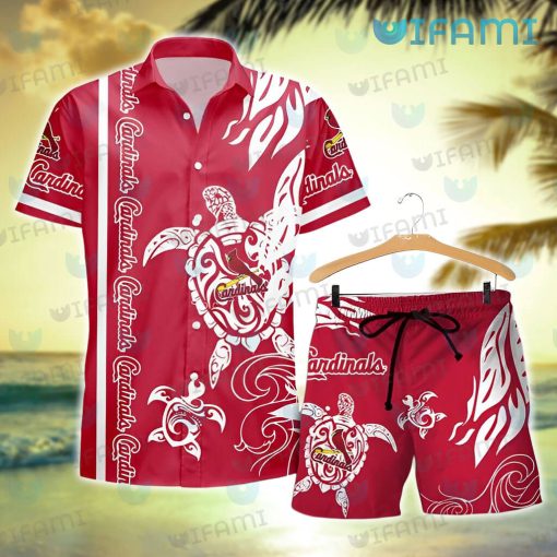 STL Cardinals Hawaiian Shirt Turtle Pattern St Louis Cardinals Gift