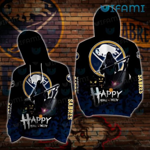 Sabres Hoodie 3D Grim Reaper Happy Halloween Buffalo Sabres Gift