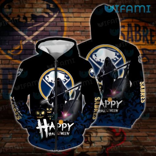 Sabres Hoodie 3D Grim Reaper Happy Halloween Buffalo Sabres Gift