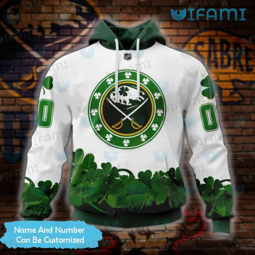 Sabres Hoodie 3D Happy St.Patrick’s Day Clover Custom Buffalo Sabres Gift