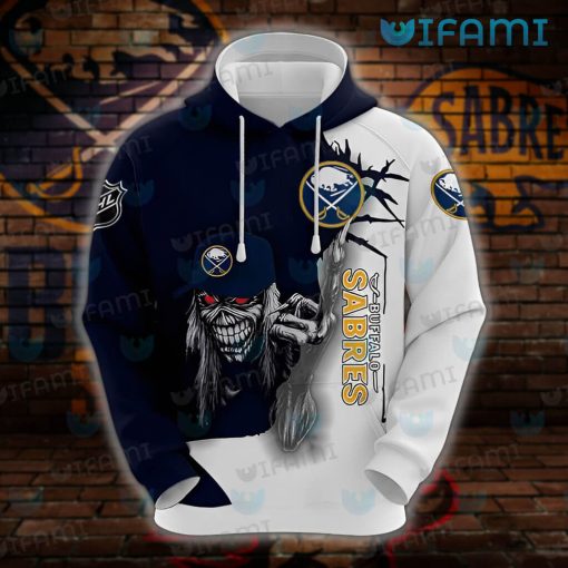 Sabres Hoodie 3D Iron Maiden Wearing Hat Buffalo Sabres Gift