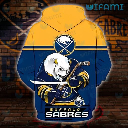 Sabres Hoodie 3D Mascot Logo Buffalo Sabres Gift