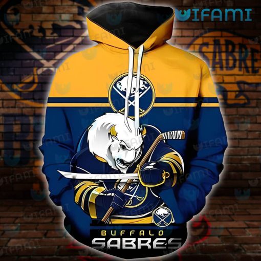 Sabres Hoodie 3D Mascot Logo Buffalo Sabres Gift