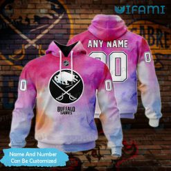 Sabres Hoodie 3D Pink Breast Cancer Awareness Personalized Buffalo Sabres Gift