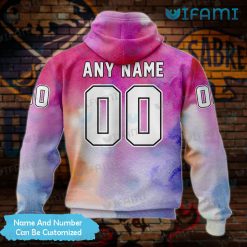 Sabres Hoodie 3D Pink Breast Cancer Awareness Personalized Buffalo Sabres Present Back