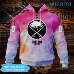 Sabres Hoodie 3D Pink Breast Cancer Awareness Personalized Buffalo Sabres Zipper