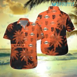 San Francisco Giants Hawaiian Shirt Palm Tree Logo SF Giants Gift