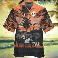 San Francisco Giants Hawaiian Shirt Sunset Coconut Tree SF Giants Gift